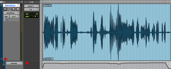 Ajustar volumen Pro Tools Intro