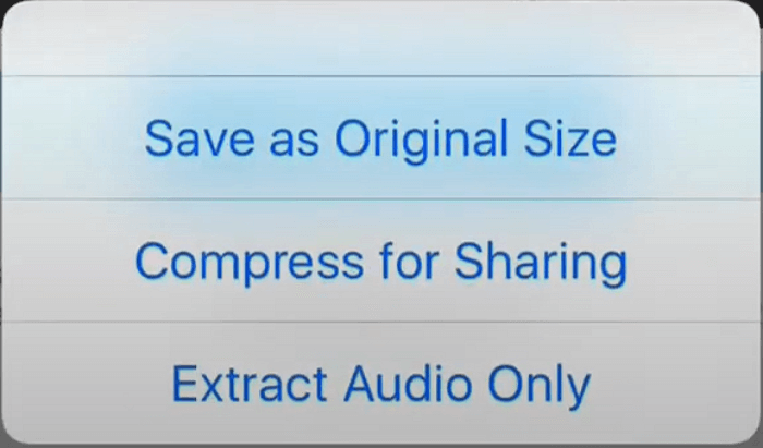 audiofix guardar video