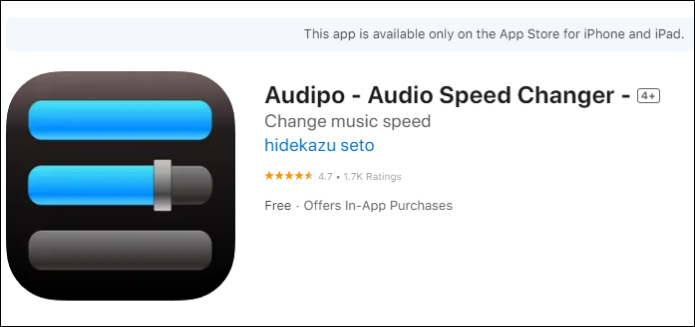 Changeur de vitesse audio