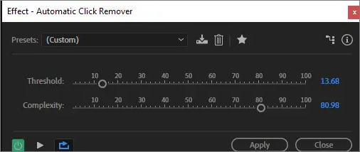 Automatic Click Remover