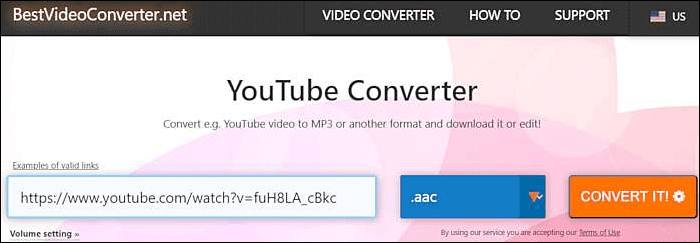 Scegli il formato di output