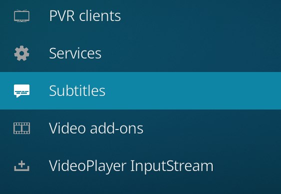 choose subtitles in kodi
