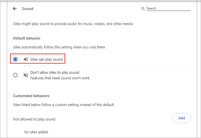 chrome啟用網站可以播放聲音