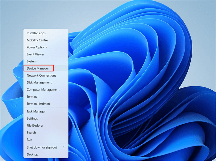 clique no gerenciador de dispositivos