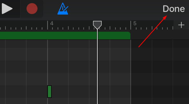 opción hecha garageband