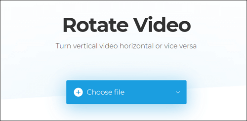 將影片縱向轉換為橫向 clideo