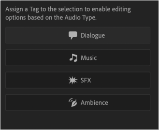 option de dialogue panneau sonore essentiel premiere pro