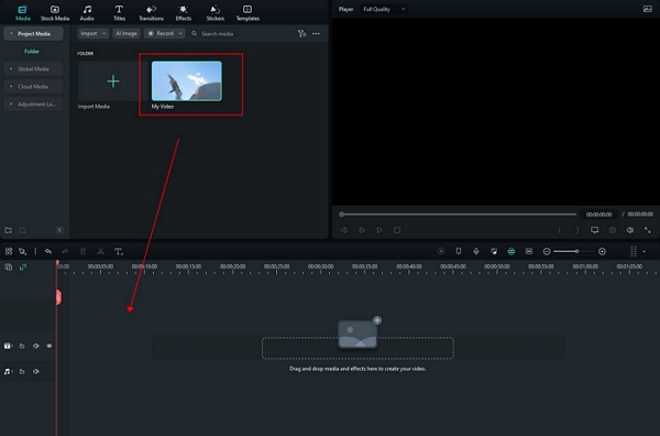 trascina il tuo video qui sotto