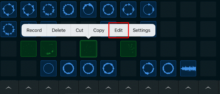 pantalla edi garageband