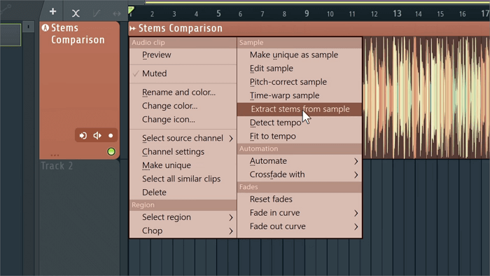 FL Studio 21.2 can separate the bass, vocals and drums from your