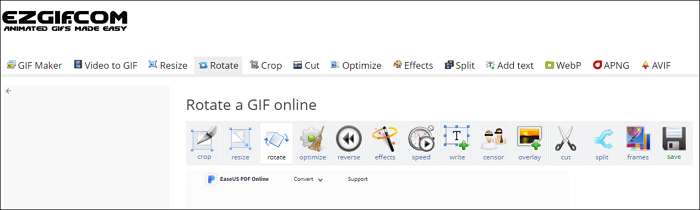 Best 4 GIF Rotator | How to Rotate GIF on Windows 10/Mac/Online - EaseUS