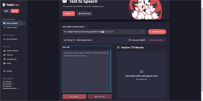 FakeYou Text To Speech [2024 Review & Guide]🆕