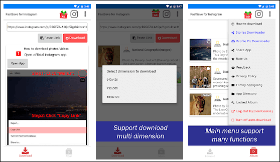 Download veloce per Instagram