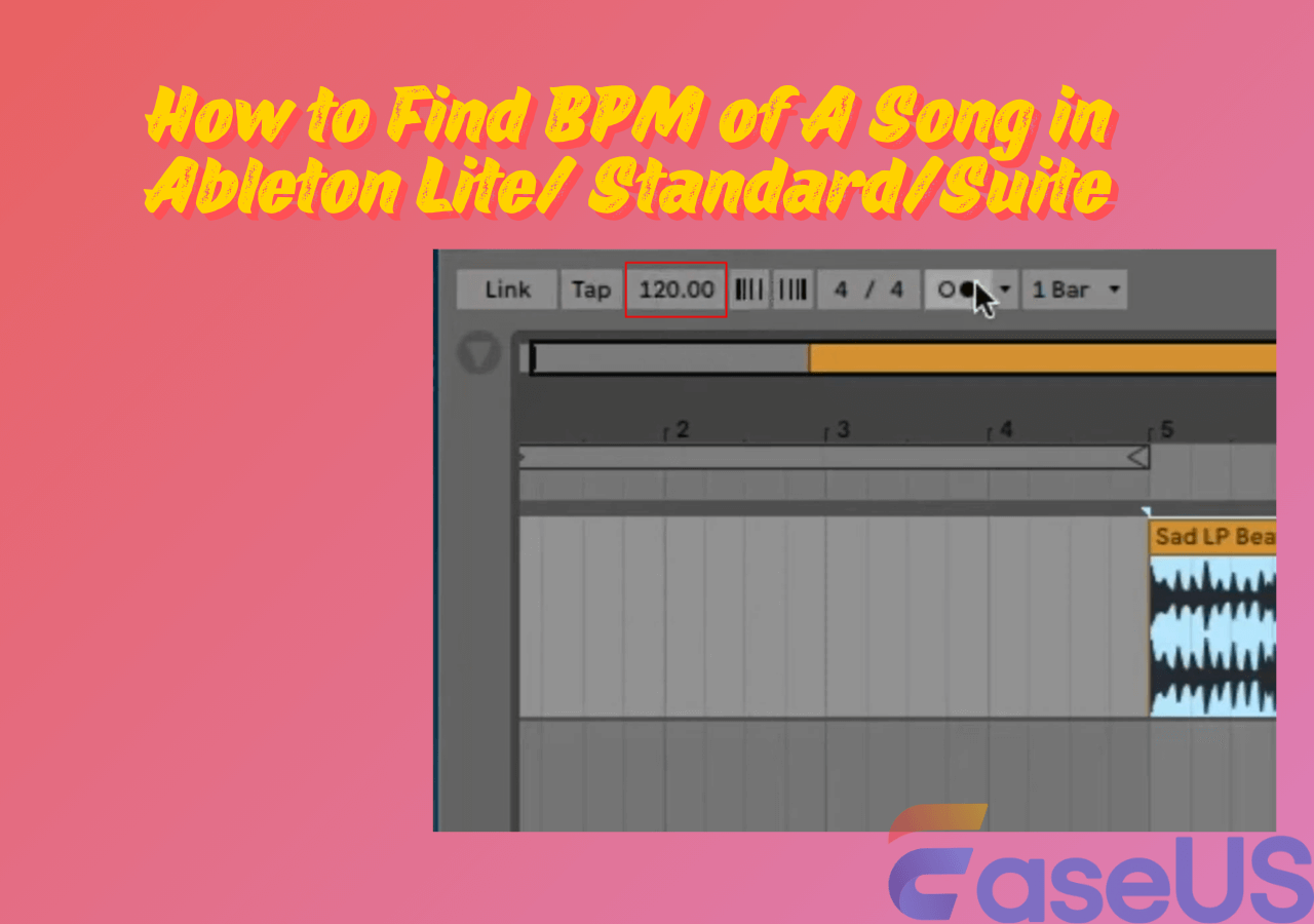 how to find bpm of a song in ableton