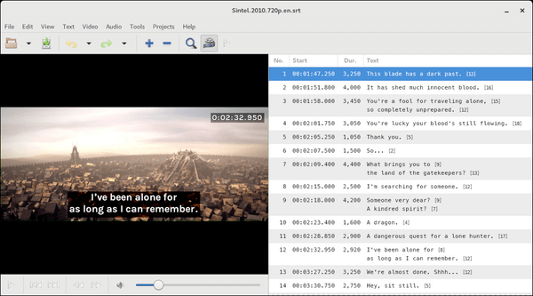 gerador de legendas gaupol
