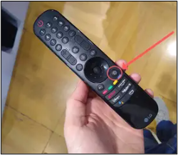 Vá até o botão Configurações no seu controle remoto