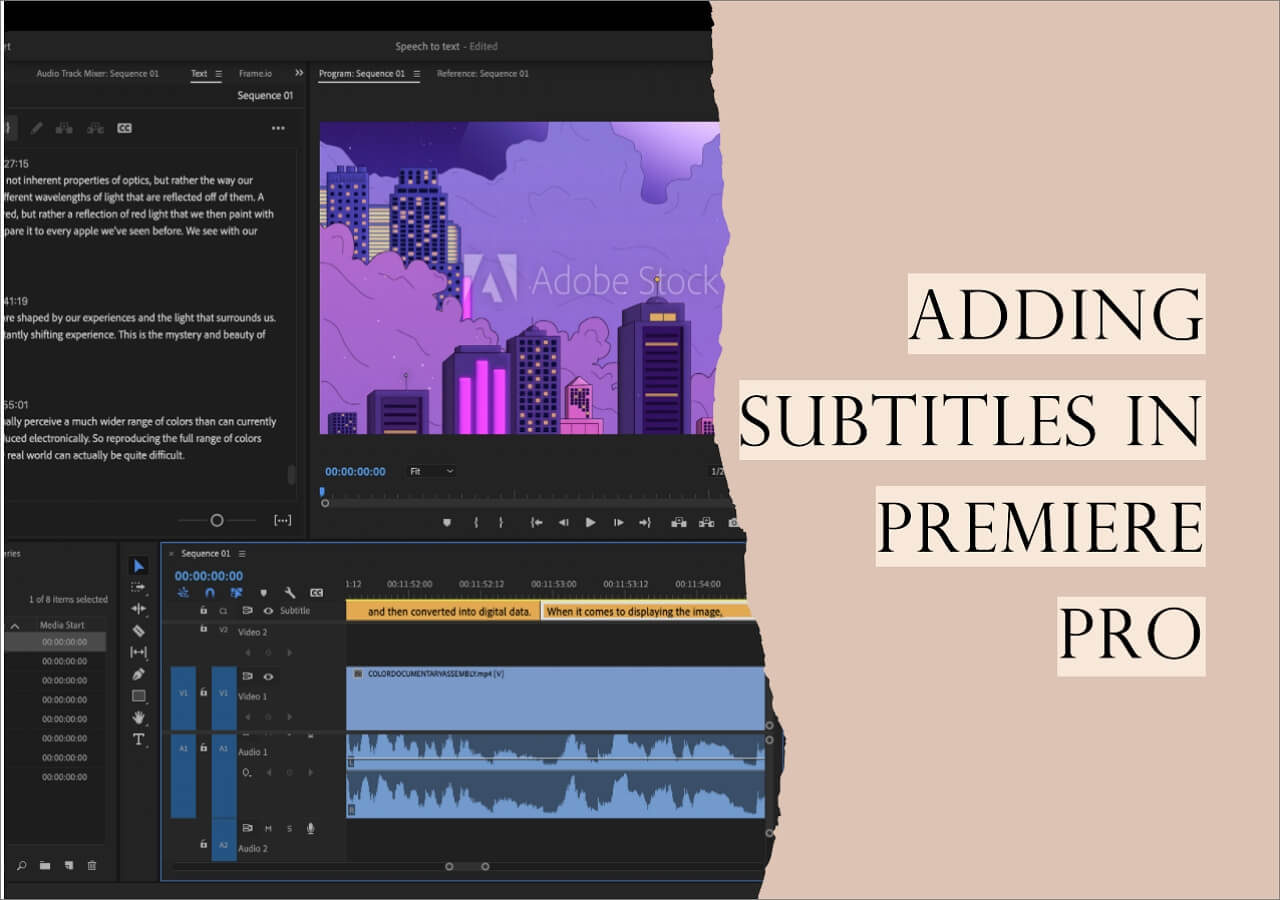 How to Add Subtitles in Premiere Pro [2024 Newest]🆕