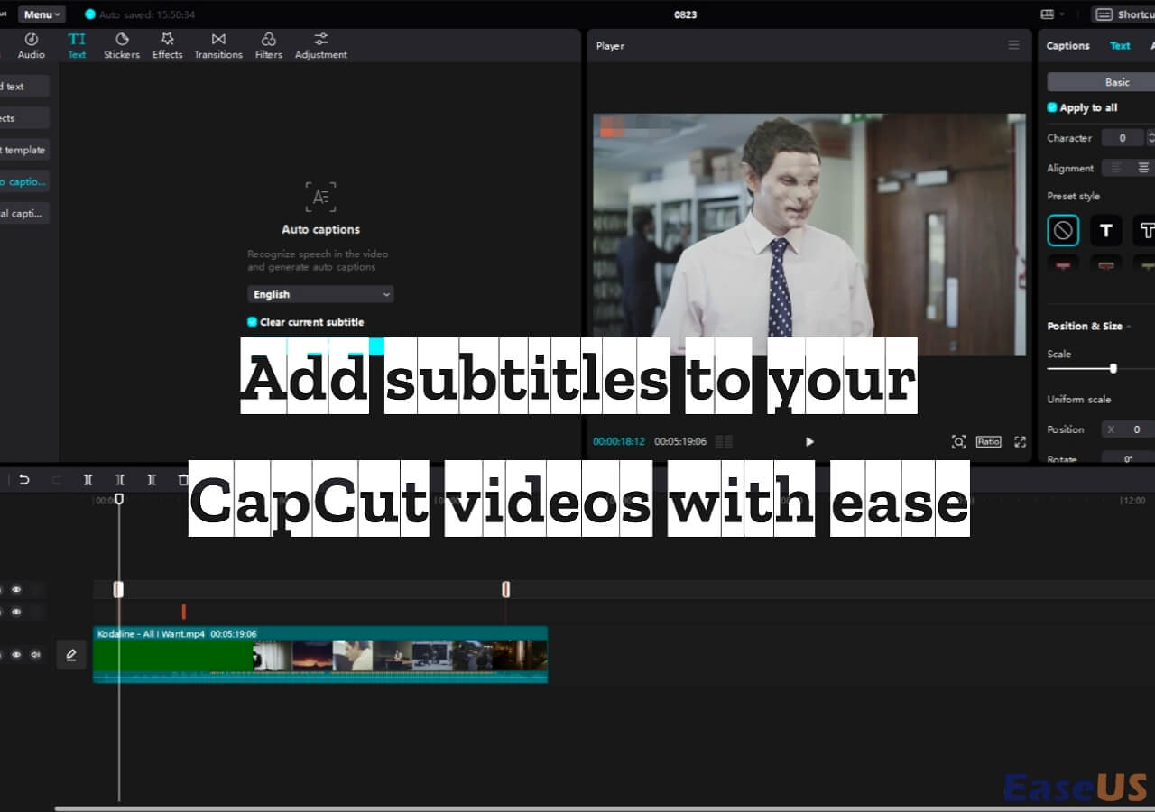 How to Add Subtitles to a Video on CapCut (Online/App/PC)