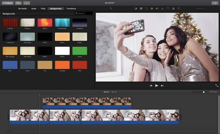 añadir audio a una imagen iMovie