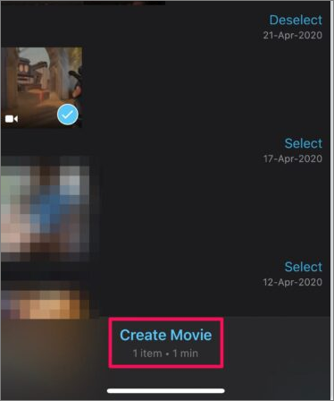 imovie Film erstellen