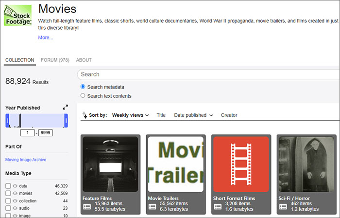 Internet Archive movies