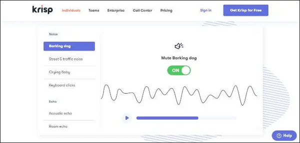 potenciador de audio krisp ai