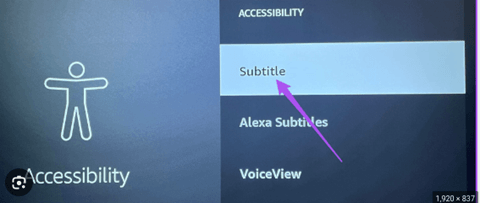 Navegue até as legendas