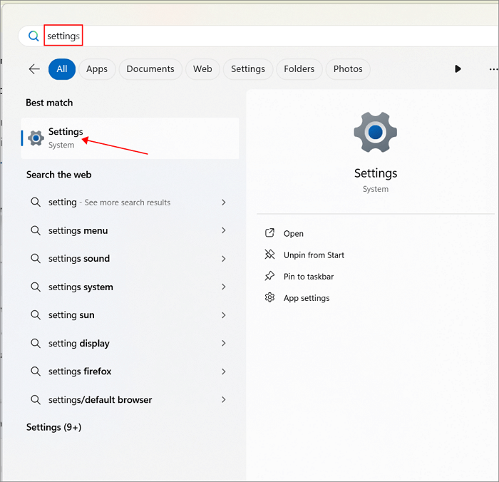 abrir configurações do windows