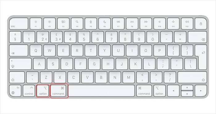 pressione ALT ou Opção/Comando