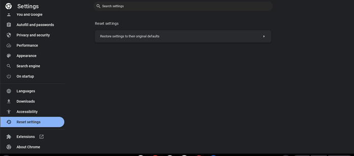 Einstellungen zurücksetzen Chrom