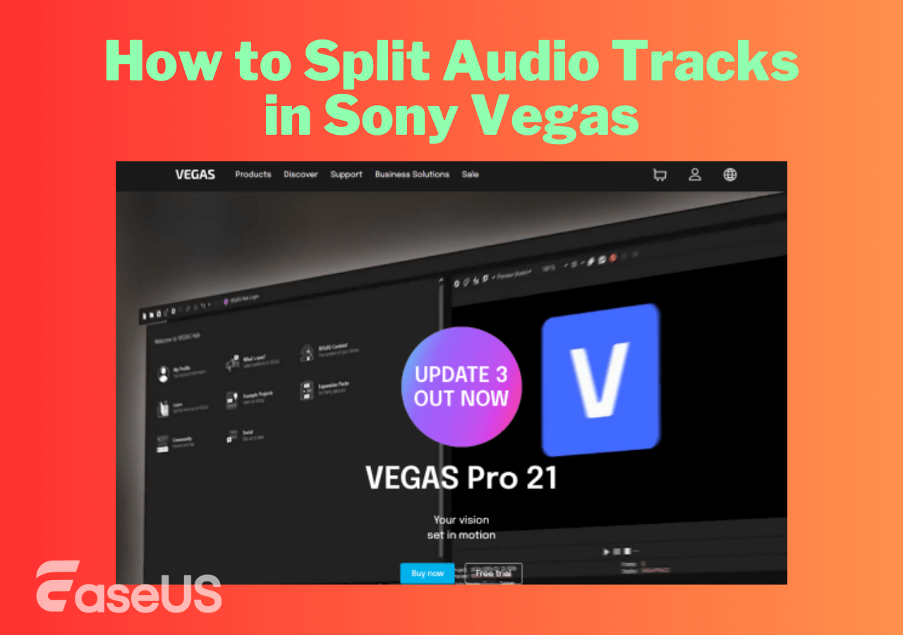 How to Split Audio Tracks in Sony Vegas [with Alternative]