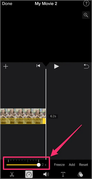 changer la vitesse de la vidéo sur iPhone