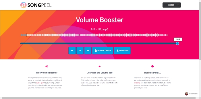 mp3 volume booster songpeel