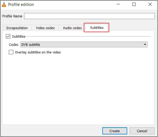 comece a extrair legendas vlc
