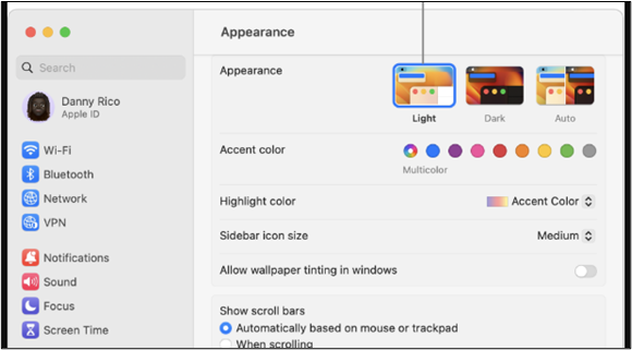 Preferencias del sistema app Mac