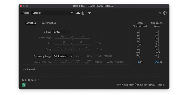 L'extracteur du canal central