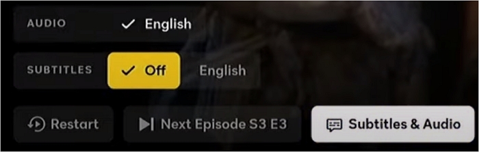 How to Turn on/off Subtitles on Peacock (TV, Web, Phone, Games)