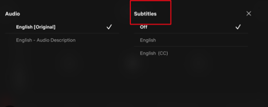 Ativar ou desativar legendas