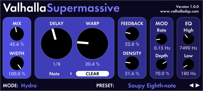 Réverbération Super Massive Valhalla