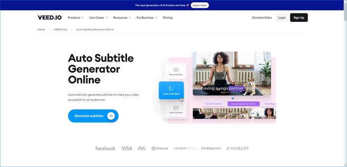 gerador automático de legendas veed