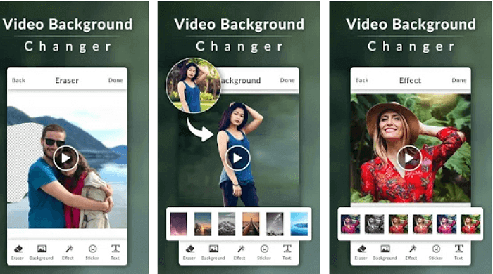 Video background changer in android