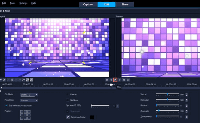 VideoStudio click play button