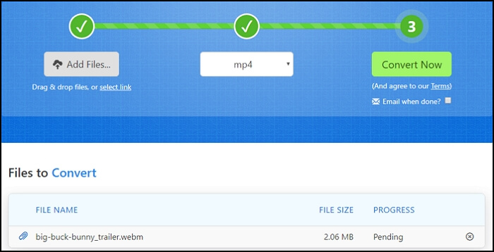 Convertire MP3 in MP4 online