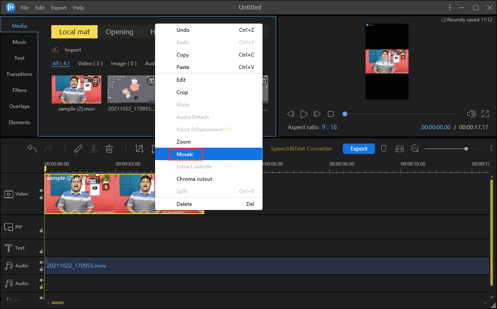 video editor to blur faces