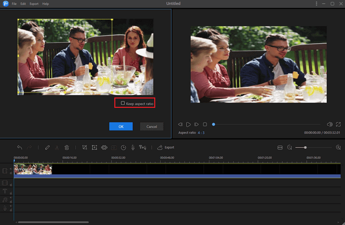 how to crop a video image