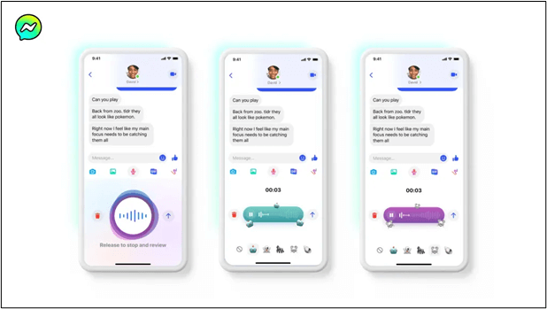 cambiar voz facebook messenger para niños