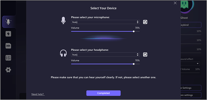 Wählen Sie Ihr Mikrofon