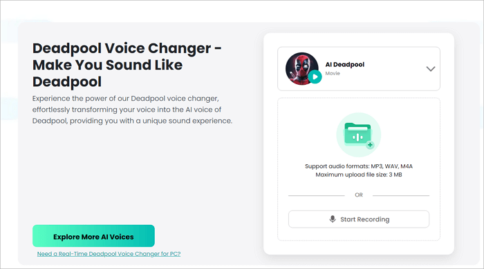 fineshare deadpool voice changer