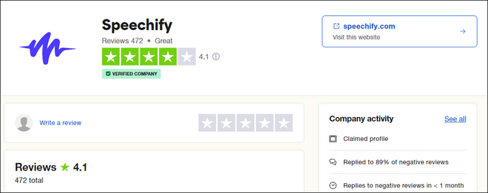 Speechify trocador de voz