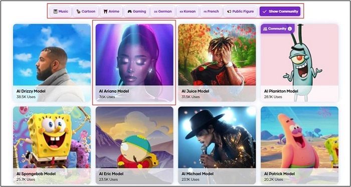 trocador de voz do gojo voicyfy.ai